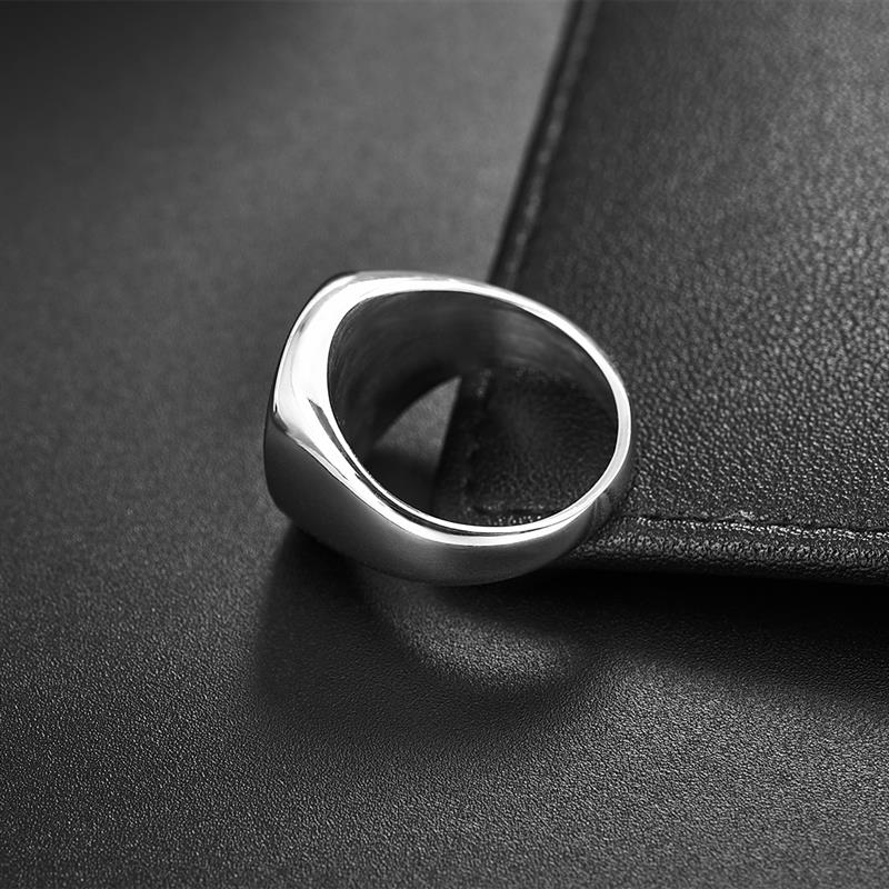Smooth Stone Classic Rings in Stainless Steel - GalacticElements
