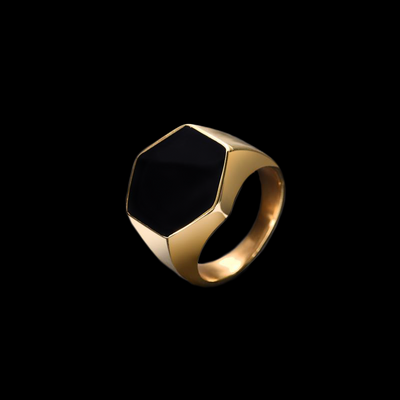 Hex Stone Rings - GalacticElements