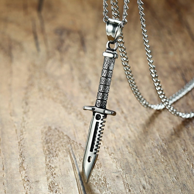 Ka-Bar Necklace in Stainless Steel - GalacticElements