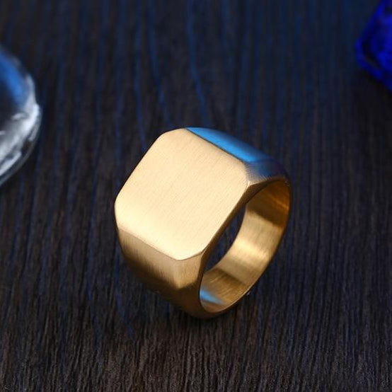 Vintage Gold Ring in Stainless Steel - GalacticElements
