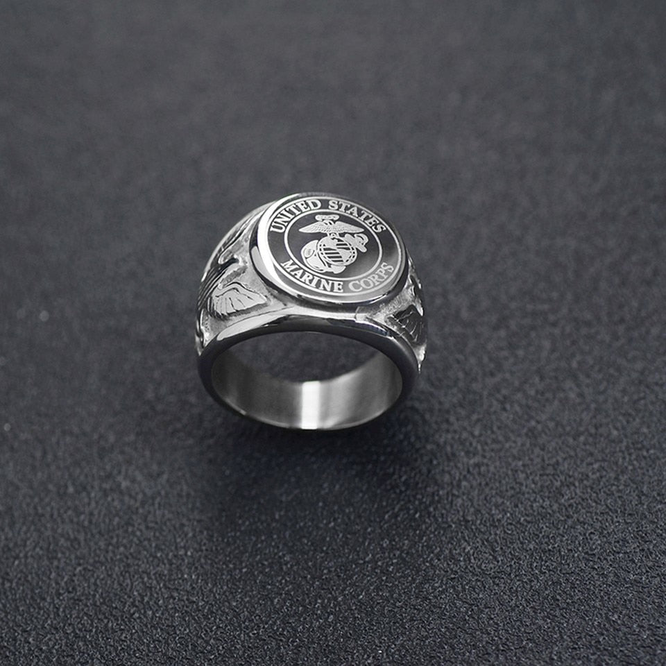 Devil Dog Ring in Stainless Steel - GalacticElements