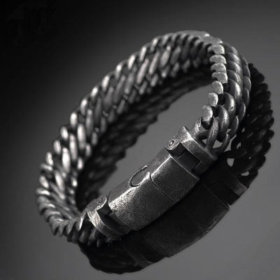 Elated Waved Stainless Steel Bracelet - GalacticElements