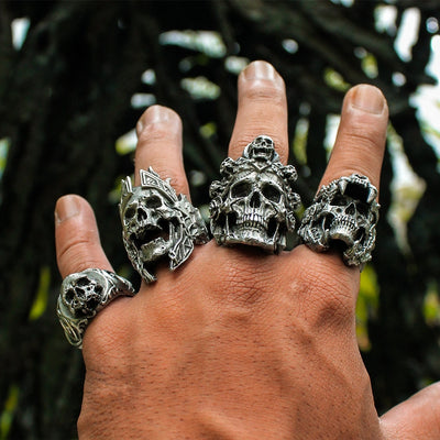 Feathered Jaguar Ring in Stainless Steel - GalacticElements