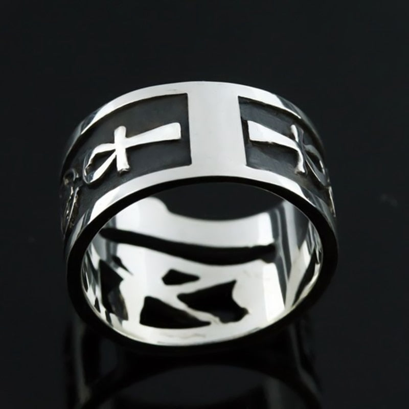Horus Eye Ring in Stainless Steel - GalacticElements