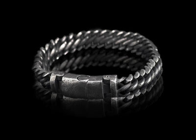 Elated Waved Stainless Steel Bracelet - GalacticElements